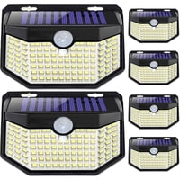 Luces Solares De Pared Para Exterior Hmcity 120 Led Con Sensor De Movimiento Ip65