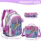 thumbnail image 2 of Meetbelify Mermaid Backpack for Girls Backpack with Lunch Box Set for Elementary Student Kids School Bag for Girls Ages 5-8Year, 2 of 3