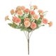 thumbnail image 1 of Xiao Hua 4 Paquetes de Lilas Simuladas, Claveles, Bolas Bordadas, Ramos de Flores, Decoraciones de Flores de Plástico, Decoraciones de Boda, Centro de Mesa de Comedor, Naranja, 1 of 4