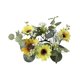 thumbnail image 4 of Corona De Girasol Con Velas, Corona Floral Moderna Para La Habitación De Vacaciones De Invierno, 4 of 5