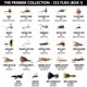 thumbnail image 2 of Surtido de moscas para pesca con mosca Ventures Fly Co. 122 Premium, 2 of 6