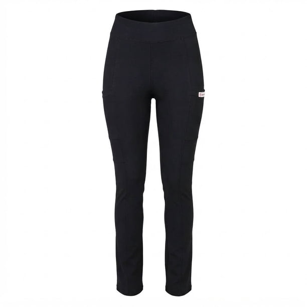 Pantalón clinico Extra-elasticado Spandex. - Negro
