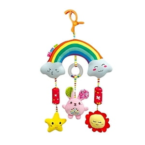 Genérico - Juguete Móvil Para Silla De Coche Y Portabebés Arcoiris