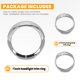 thumbnail image 5 of Juego de aros embellecedores para faros delanteros y antiniebla ECOTRIC Chrome 7, 5 of 9