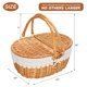 thumbnail image 5 of Cesta de picnic ZORMY de mimbre con forro extraíble para 2 personas, 5 of 7