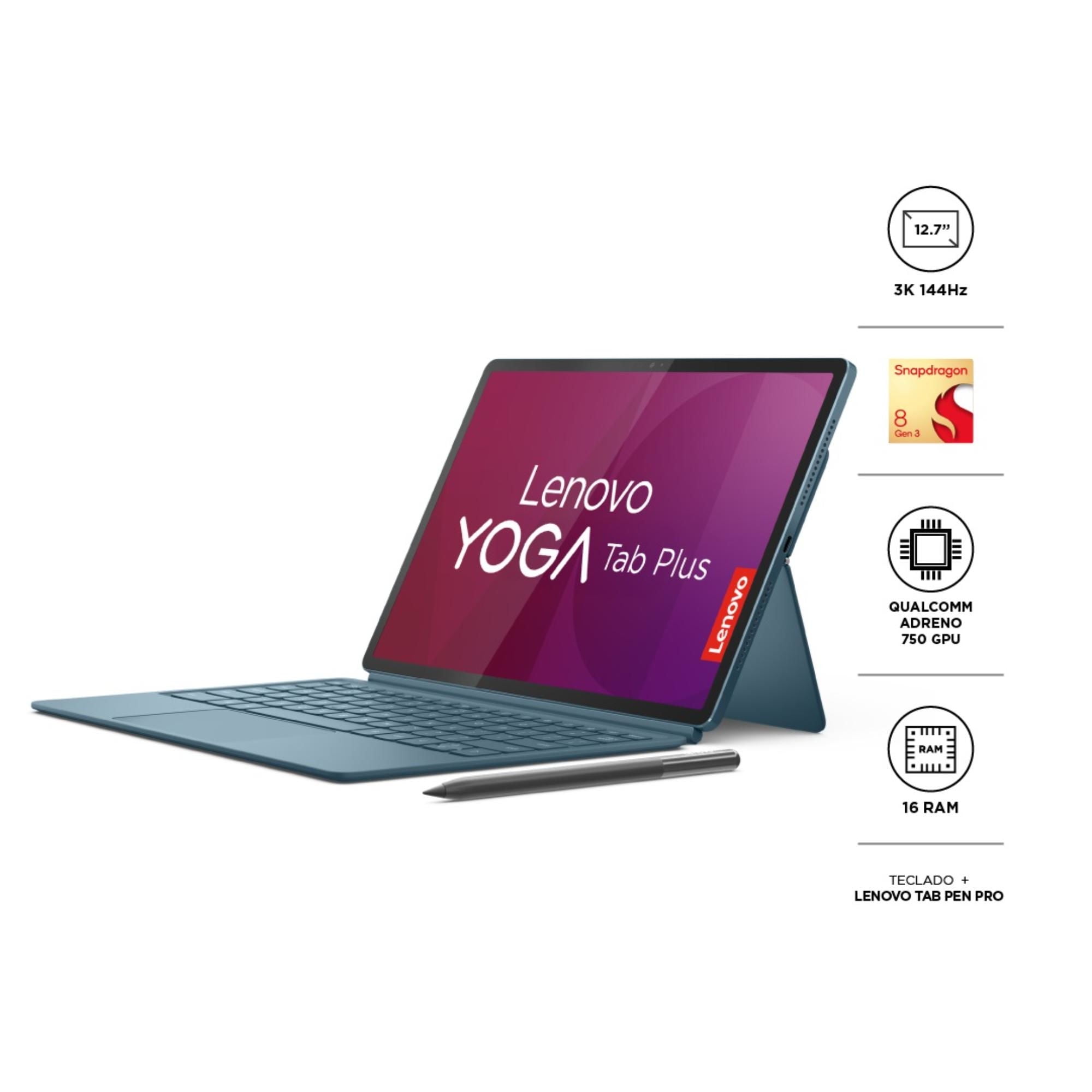 Lenovo - Tablet Yoga Plus 12.7"" Snapdragon 8 G3 16Gb 256Gb Azul