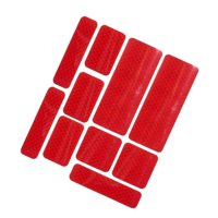 Ioensy - Pegatinas Reflectantes De Seguridad Cinta Adhesiva Para Superficies Duras De Bicicletas Rojo