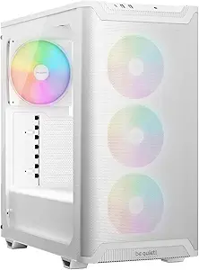 Be Quiet! - Gabinete Gamer Pure Base 501 Lx White, 3X120Mm Argb, 1X140Mm Argb, Atx, Color Blanco
