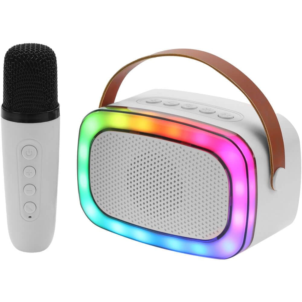 Supersonic - Altavoz Bluetooth Para Karaoke Iq Sound Iq-908k Con Micrófono Y Luces Rgb