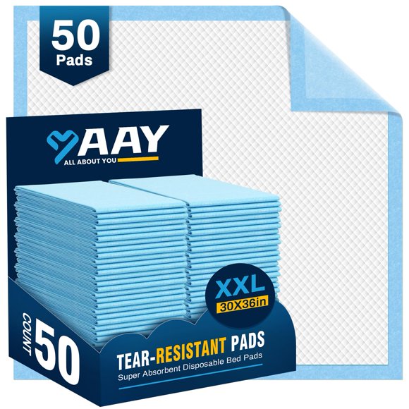 Almohadillas desechables AAY de 30 x 36 cm (50 unidades) superabsorbentes