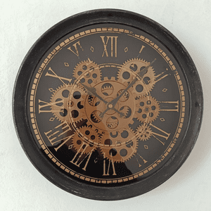 Genérico - Reloj De Pared 46.3X37.7X39.6 Cm Elemental Café