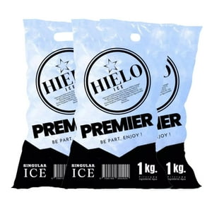 Genérico - Bolsas Para Envasar Congelar Hielo 1 Kilo 300U Con Manilla Agua