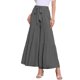 thumbnail image 1 of INSPIRE CHIC Pantalones Boho para Mujer Cintura Alta Elástica Acampanados con Volantes Palazzo Chic Pierna Ancha XS Gris, 1 of 6