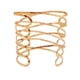 thumbnail image 2 of Brazalete De Moda Superior Ajustable Abierto Ahueca Hacia Fuera La Joyería De Oro, 2 of 3