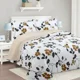 thumbnail image 2 of Cubrecama Quilt Sherpa 1.5 - Varios Modelos W.m G Blanco Floral En Tonos Blanco Negro Y Mostaza, 2 of 3