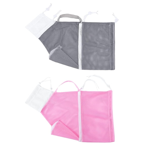 Bolsa Para Bañar Gatos Bolsa Para Ducha De Gato Gris Y Rosa 55 X 30 Cm