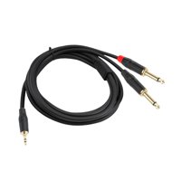 Magideal - 3.5 Mm A 6.35 Mm 1/4 Y Splitter Cable Audio Cable Cable Estereo Y Splitter Cable Adaptador Estereo Para El Teléfono De La Computadora Portátil , 200Cm 200 Cm