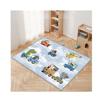 Kivara - Alfombra Infantil Transportes 80X120 Cm Tapete Dormitorio