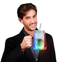 Taza De Viaje Led Mason Jar Blinkee