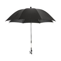 Magideal - Para Cochecito De Bebé Con Abrazadera, Sombrilla Para Cochecito De Bebé, Sombrilla, Dosel, Protección Solar, Sombrilla Para Bebé Para Viajes Negro