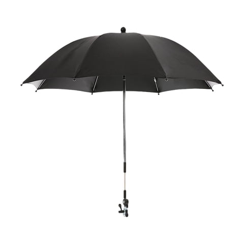 Magideal - Para Cochecito De Bebé Con Abrazadera, Sombrilla Para Cochecito De Bebé, Sombrilla, Dosel, Protección Solar, Sombrilla Para Bebé Para Viajes Negro
