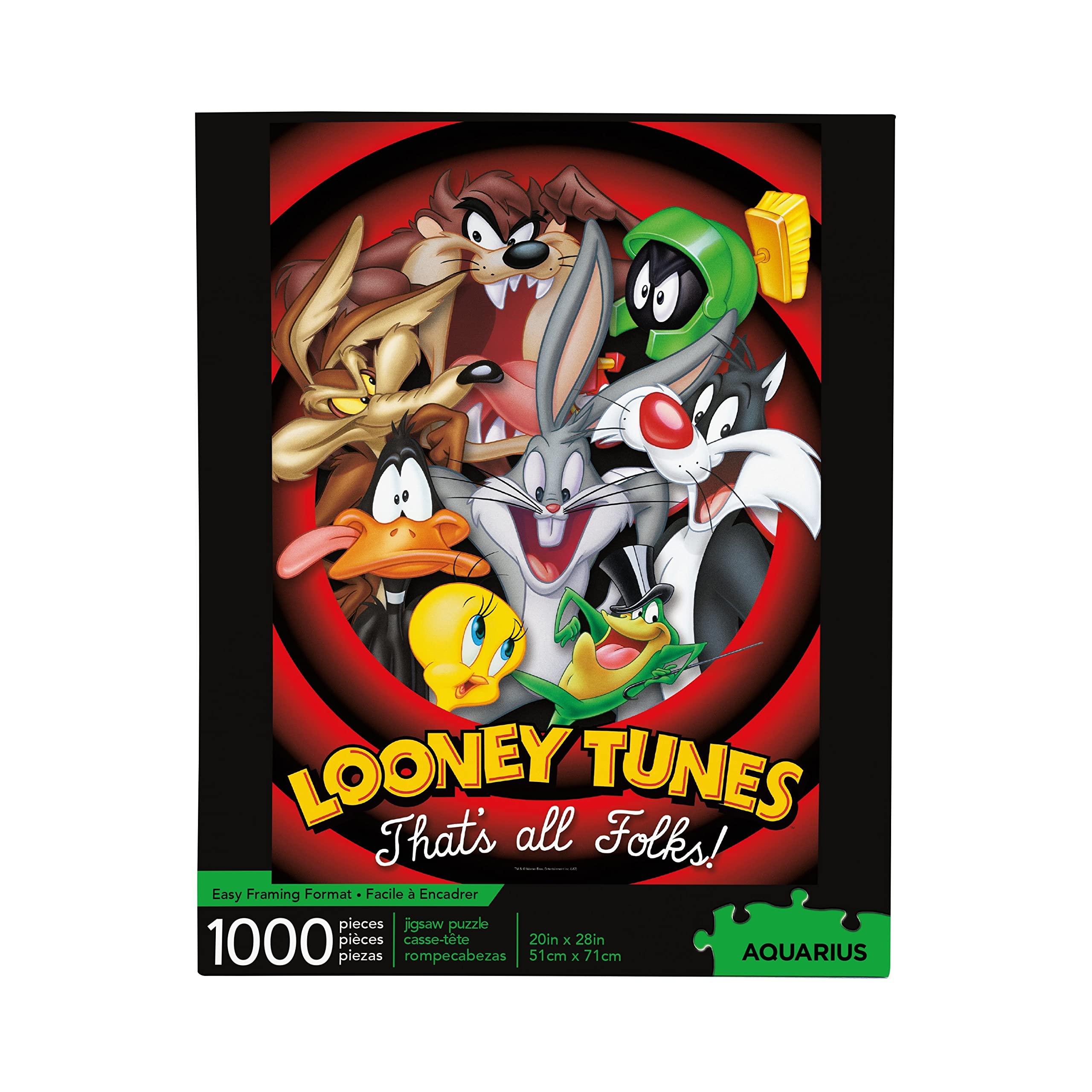 Rompecabezas Aquarius Looney Tunes 1000 Piezas Sin Reflejos