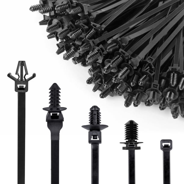 Cables con cierre de cremallera, 160 unidades, de nailon, autobloqueantes, para coche/UTV