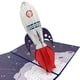 thumbnail image 1 of Make Any Occasion Special with a 3D Rocket Spaceship Pop Up Card - Perfect for Kids, Graduations, Birthdays, and More!, 1 of 4