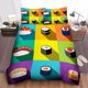 thumbnail image 1 of Sushi Pop Art Illustration Quilt Duvet Cover Set Kids Bedclothes3-Piece Bedding Set, 1 of 5