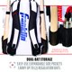thumbnail image 5 of Bolsa para bates de sóftbol Franklin Sports USA Traveler Elite, color blanco, 5 of 9
