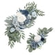 thumbnail image 2 of Flor Artificial Swag Hojas Verdes Colgando Para Telón De Fondo Fiesta Boda Coche Blanco Azul, 2 of 5