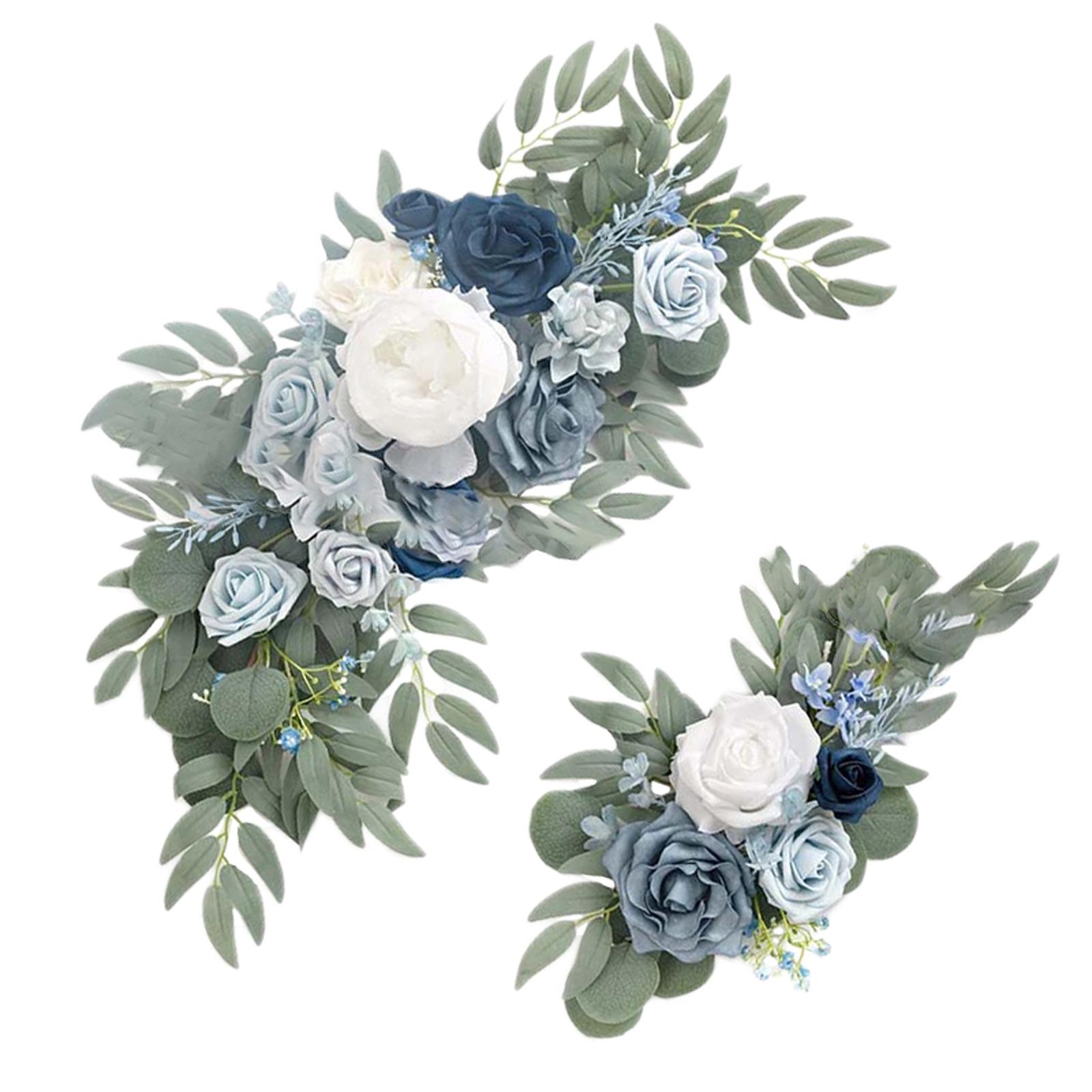 Magideal - Corona De Flores Con Arco De Boda De Rosas, Guirnalda Floral Artificial Decorativa Con Hojas Verdes Para La Decoración Del Hogar De La Boda De La Pare , Opción 5K