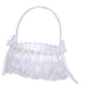 thumbnail image 4 of Cesta De Ni?a De Flores Blancas De Encaje De Dama De Honor Para Mesa De Ducha De Boda Estilo De Compromiso F, 4 of 5