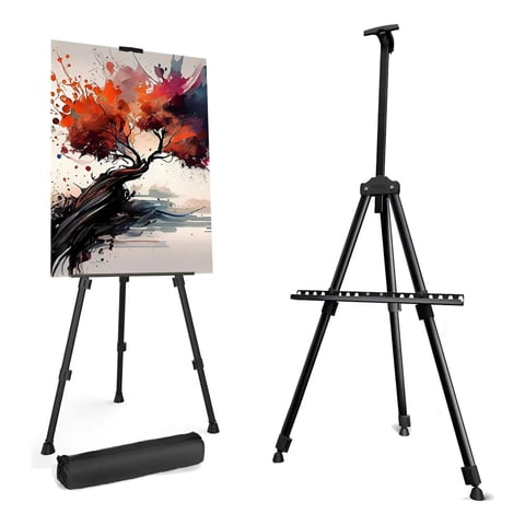 Genérica - Atril Plegable Metálico Ajustable Para Pie Y Sobremesa