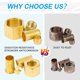 thumbnail image 3 of Acoplamiento de compresión Breezliy Brass 200 piezas 1/4, 3/8, 5/16, 1/2 OD, 3 of 7