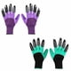 thumbnail image 1 of Guantes de jardinería Family Claw para mujeres que plantan (verde/morado), 1 of 6