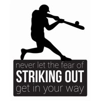 Rienda Libre Graphics - Decomural Striking Out Baseball Ws-43121