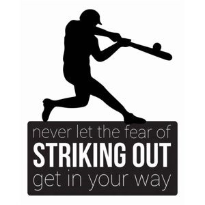 Rienda Libre Graphics - Decomural Striking Out Baseball Ws-43121