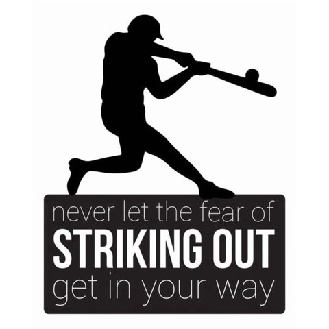 Rienda Libre Graphics - Decomural Striking Out Baseball Ws-43121