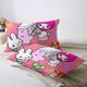 thumbnail image 4 of DIEZ The Girls My Bunny Melody Theme Bedding Set3 Piece 3D Melody Flowers Printed Breathable Durable Microfiber Comforter SetGifts for Boys and Girls Twin, 4 of 5