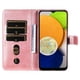 thumbnail image 5 of Funda con Cremallera para Samsung Galaxy A03, Carcasa Cartera de Cuero PU con Soporte y Tarjetero, 5 of 6