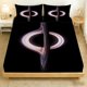 thumbnail image 1 of 3pcs Treble Clef Art Pattern Print Three-Piece Set Soft And Skin-Friendly Polyester Fabric, 1 of 1
