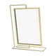 thumbnail image 5 of Adorno De Accesorios De Marco De Fotos De Doble Cara Para El Escritorio De Acción De Gracias Familiar Dorado, 5 of 5