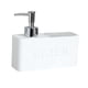 thumbnail image 3 of Dispensador De Jabón Líquido Y Soporte De Esponja Fregadero De Cocina De Resina Tidy White, 3 of 5