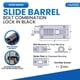 thumbnail image 2 of Cerradura de puerta con perno corredizo combinada Combi-Bolt CB2000-BLACK, 2 of 7