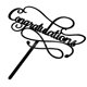 thumbnail image 3 of Adorno para pastel Crseniny Graduación 2026 Acrílico negro, 3 of 7