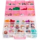 thumbnail image 2 of Organizador de almacenamiento de juguetes Bins & Things y vitrina compatible con muñecas LOL, Shopkins, criaturas de Calico y figuras LPS - Caja ajustable portátil con asa de transporte, 2 of 3