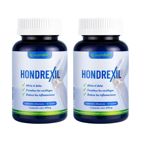 Hondrexil Suplemento Articulaciones 120 Caps Alivio Pack X2