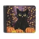 thumbnail image 1 of Fiesta del Gato Negro Cartera de Cuero PU para Hombres, Tarjetero Bifold Delgado, Cartera Minimalista de Cuero Sintético Suave, 1 of 6