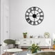 thumbnail image 5 of Reloj De Pared Grande Redondo Moderno De Metal Negro 50 Cm, 5 of 9